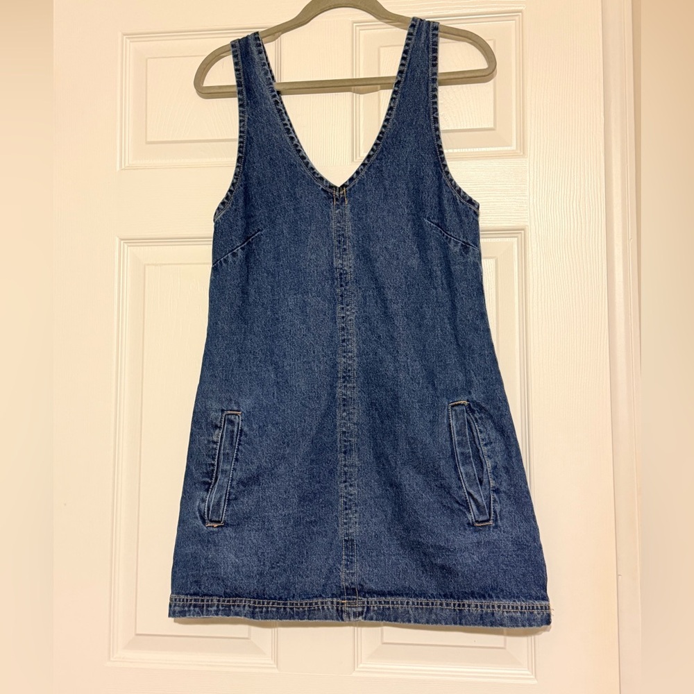 Cotton On denim shortall dress sz4